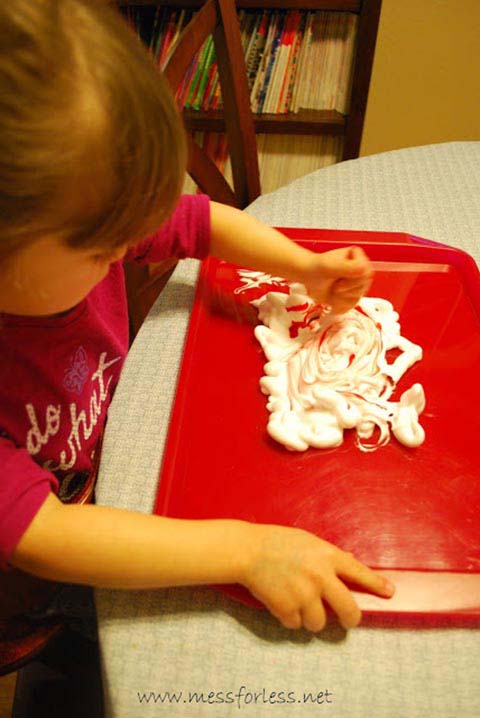 Shaving Cream Valentines #valentine #crafts #kids #decorhomeideas