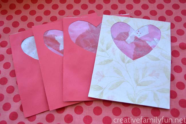 Stained Glass Window Valentines #valentine #crafts #kids #decorhomeideas