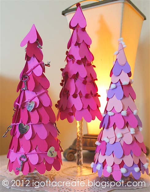 Valentine Heart Cone Tree #valentine #dollarstore #diy #decor #decorhomeideas