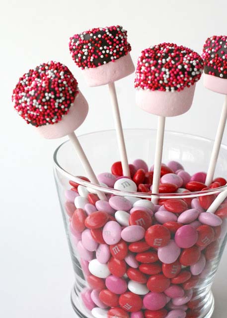 Valentine Marshmallow Pops #valentine #crafts #kids #decorhomeideas