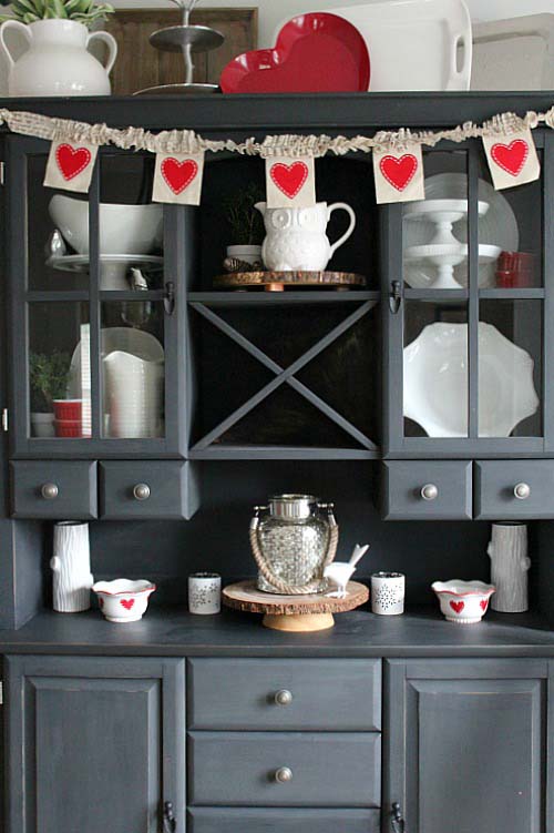 Valentines Day Decor #valentinesday #rustic #decor #diy #decorhomeideas