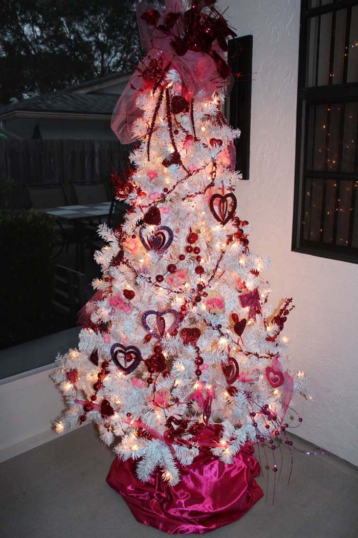 Valentine's Day Tree #valentine #tree #diy #decorhomeideas