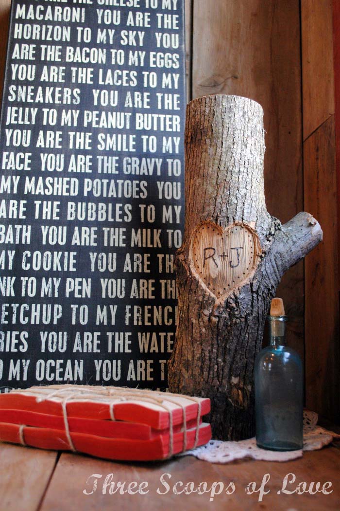 You Me on a Tree #valentinesday #gifts #diy #decorhomeideas