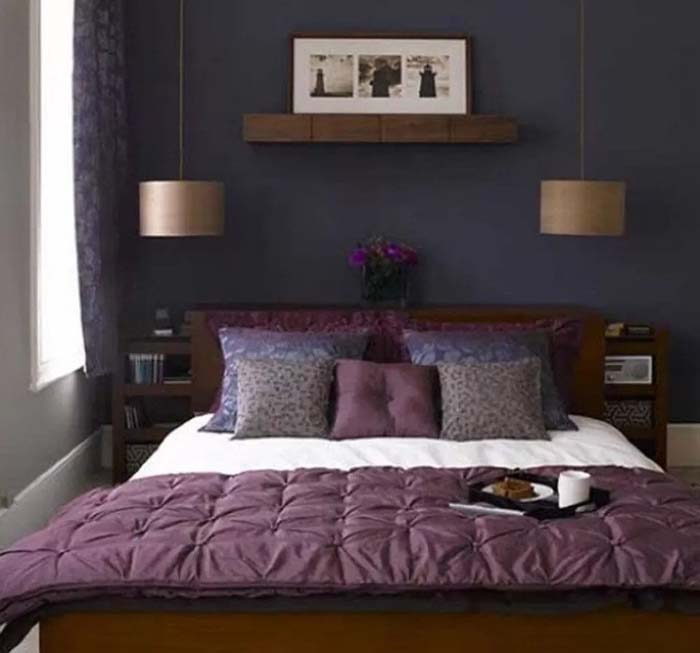 Sophisticated Dark Interior Of Bedroom #women #bedroom #feminine #decor #decorhomeideas