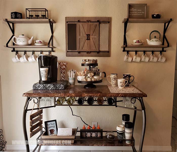 DIY Coffee Room #coffee #bar #diy #decorhomeideas