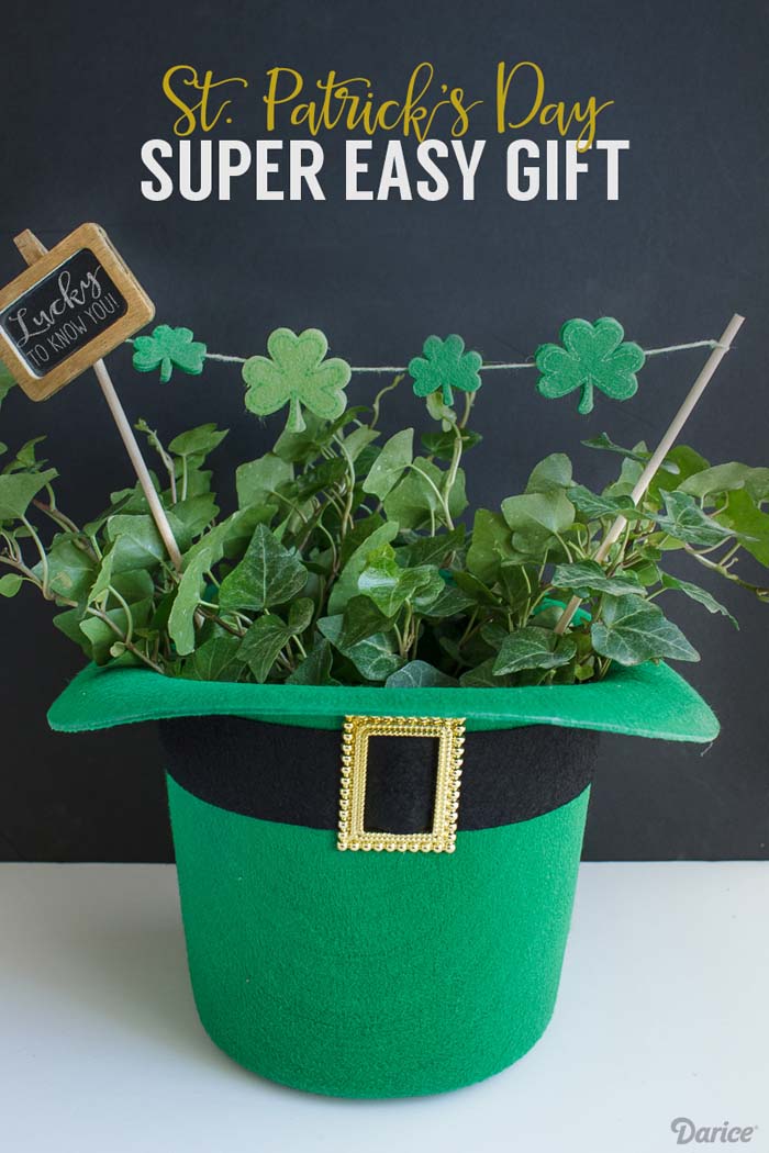 Easy St. Patrick's Day Gift #stpatrick #diy #decor #decorations #decorhomeideas