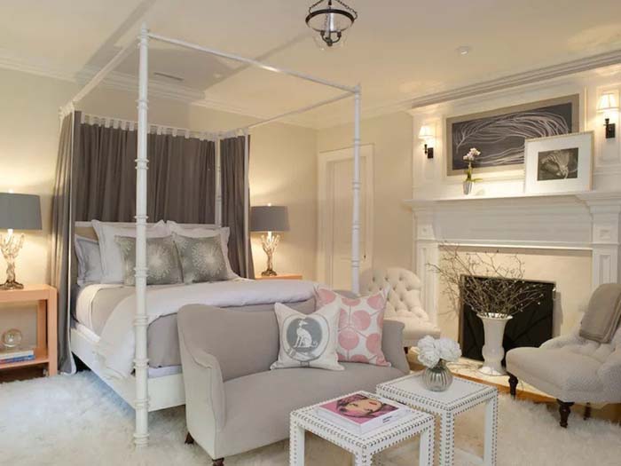 Elegance In Traditional Womens' Bedroom #women #bedroom #feminine #decor #decorhomeideas