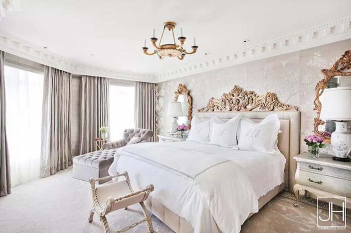 French Romance In Womens' Bedroom #women #bedroom #feminine #decor #decorhomeideas