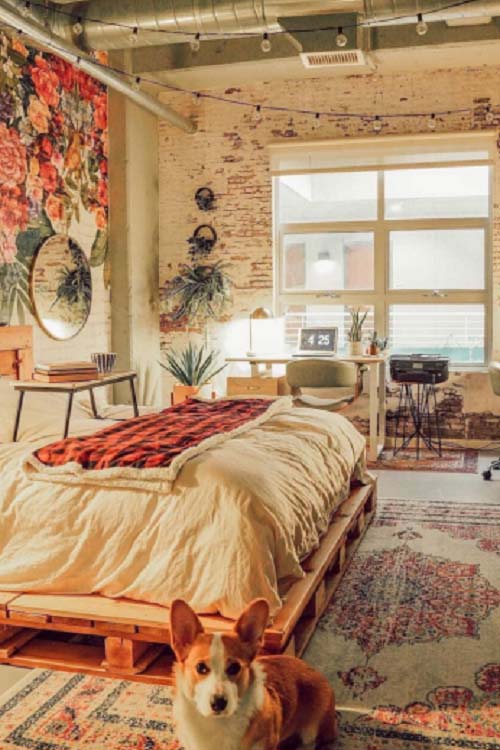 Gorgeous Rustic Bedroom Idea #women #bedroom #feminine #decor #decorhomeideas