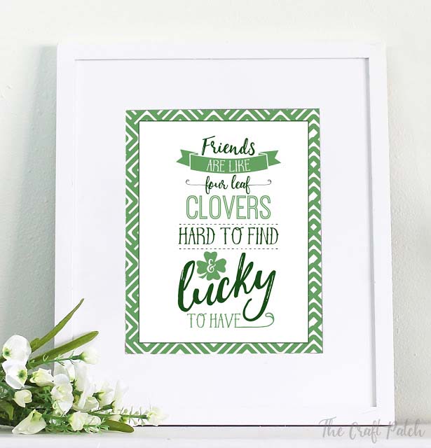 St. Patrick Framed Printable #stpatrick #diy #decor #decorations #decorhomeideas