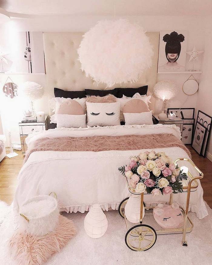 Idea For Stylish Bedroom For Women #women #bedroom #feminine #decor #decorhomeideas