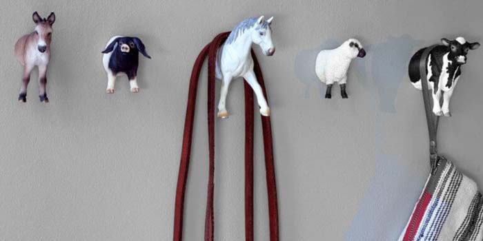 Animal Wall Hooks #diy #hatrack #organizer #decorhomeideas