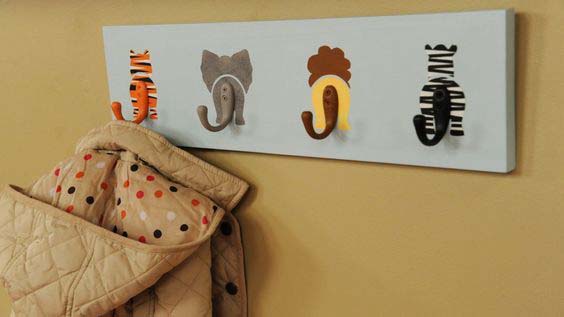 Animal Bums Coat Hook #diy #hatrack #organizer #decorhomeideas