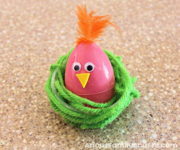 Chicks in Nest #easter #diy #dollarstore #crafts #kids  #decorhomeideas