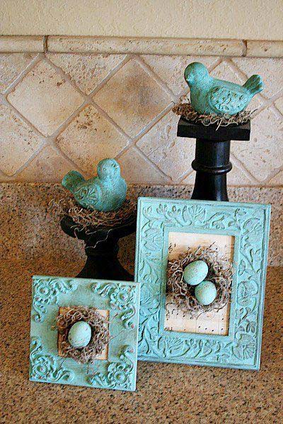 DIY Dollar Store Bird Egg Craft #easter #diy #rustic #decor #decorhomeideas