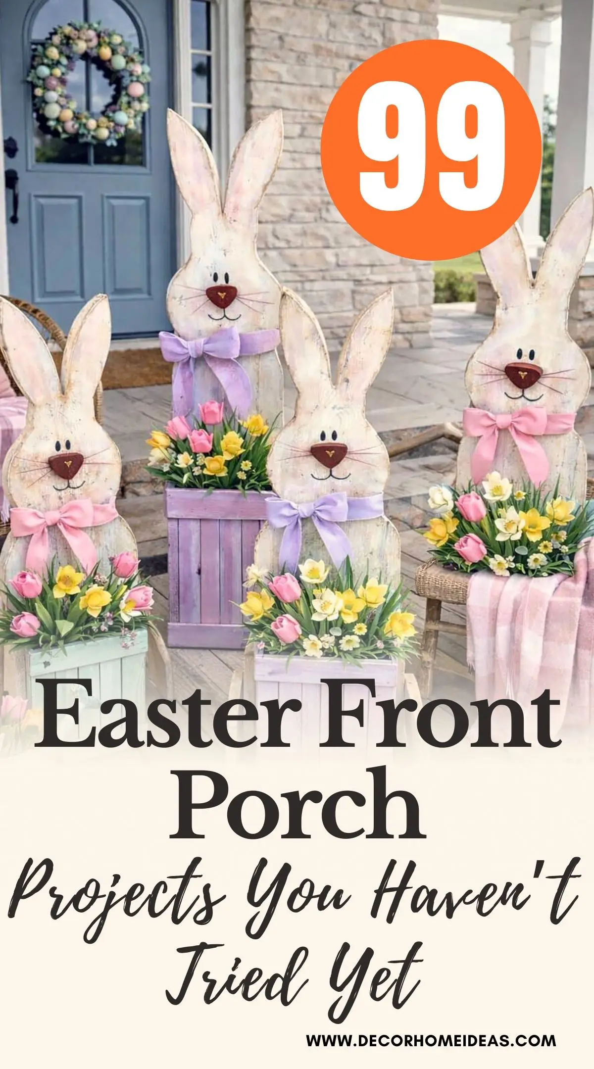 Looking for fresh Easter porch ideas that actually feel new? This collection of 100 DIY front porch decorations is packed with creative spring wreaths, festive planters, pastel accents, and welcoming entryway setups you won’t see everywhere. Perfect for adding charm and personality to your home this Easter season.