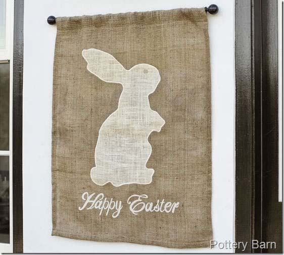 DIY Pottery Barn Inspired Bunny #easter #diy #porch #decor #decorhomeideas