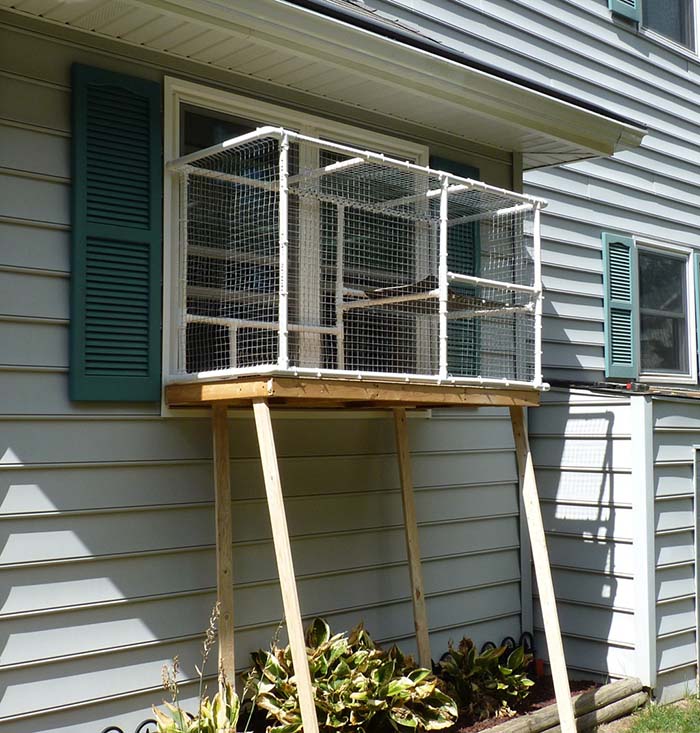 DIY Screened Cat Porch