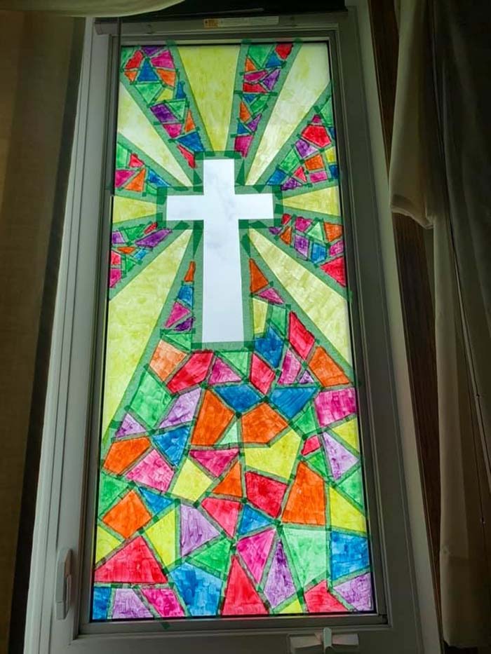 DIY Window Stained Glass