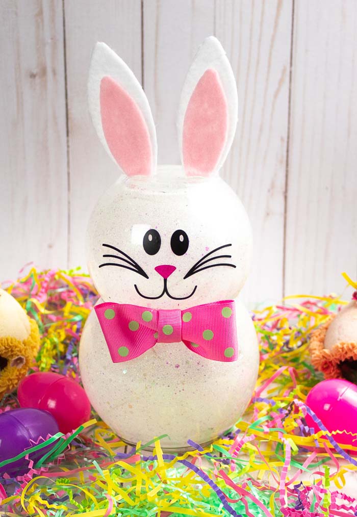 Dollar Store Bunny #easter #diy #dollarstore #crafts #decorhomeideas