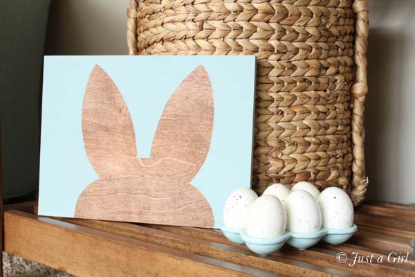 Easter Bunny Craft #easter #diy #wood #crafts #decorhomeideas