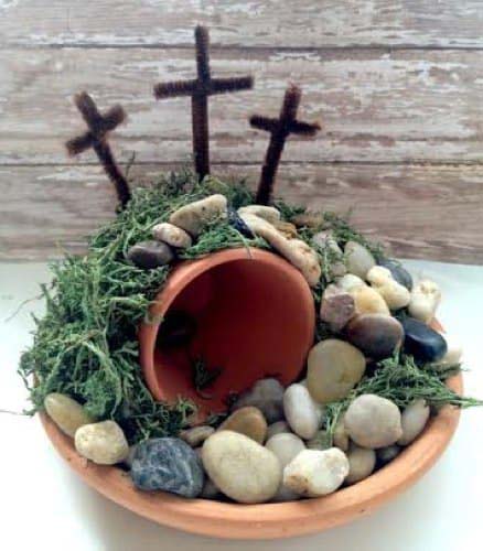 Easter Empty Tomb Centerpiece #easter #diy #centerpiece #decorhomeideas