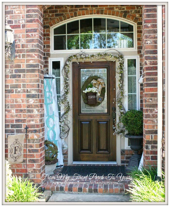 Easter Front Porch Decor #easter #diy #porch #decor #decorhomeideas