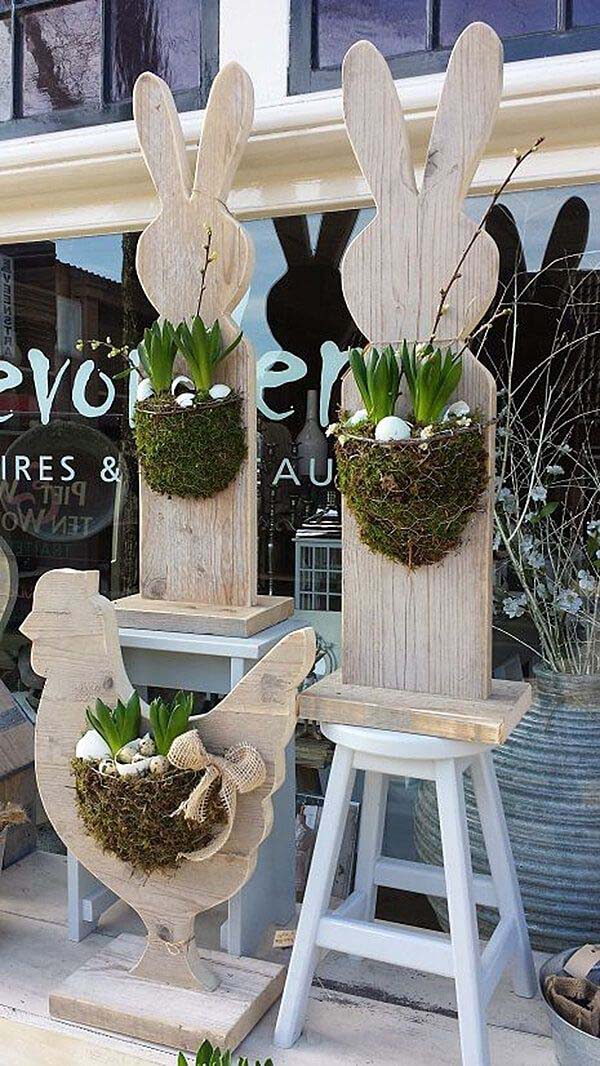 Easter Porch Ideas #easter #diy #wood #crafts #decorhomeideas