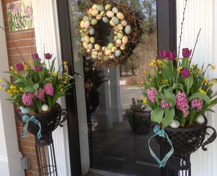 Easter Welcome #easter #diy #porch #decor #decorhomeideas