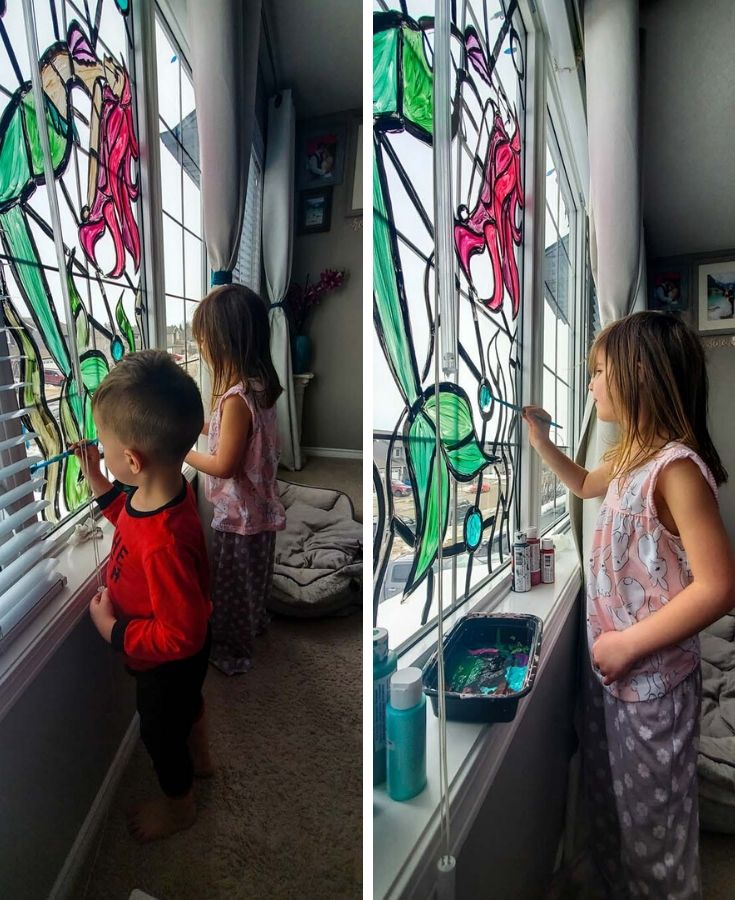 Easy Diy Stained Glass Windows Kids