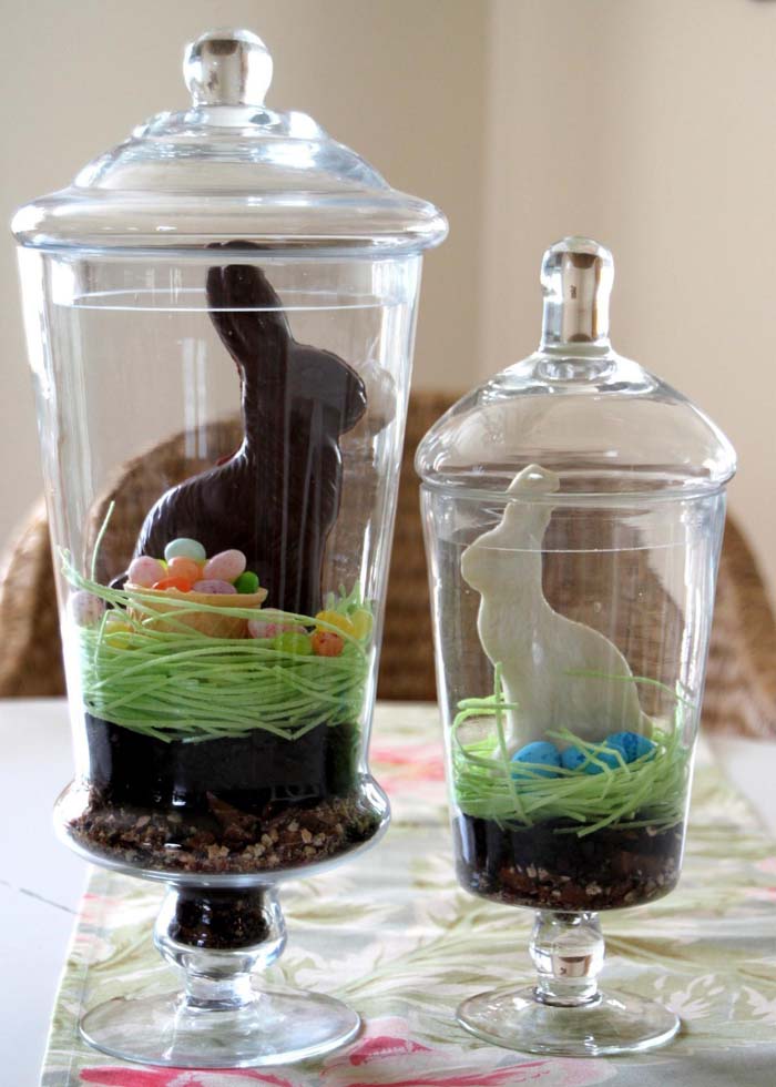 Edible Easter Terrarium #easter #diy #cheap #decor #decorhomeideas