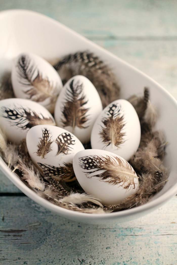 Feather Eggs #easter #diy #rustic #decor #decorhomeideas