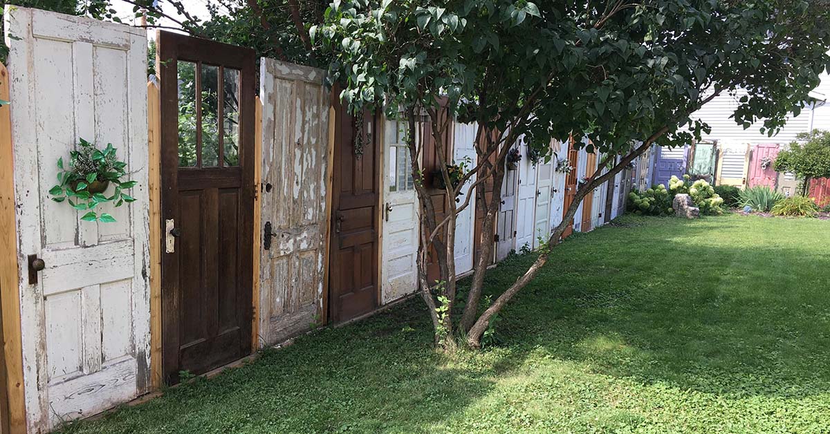 Fence Made Out Of Old Doors Fb