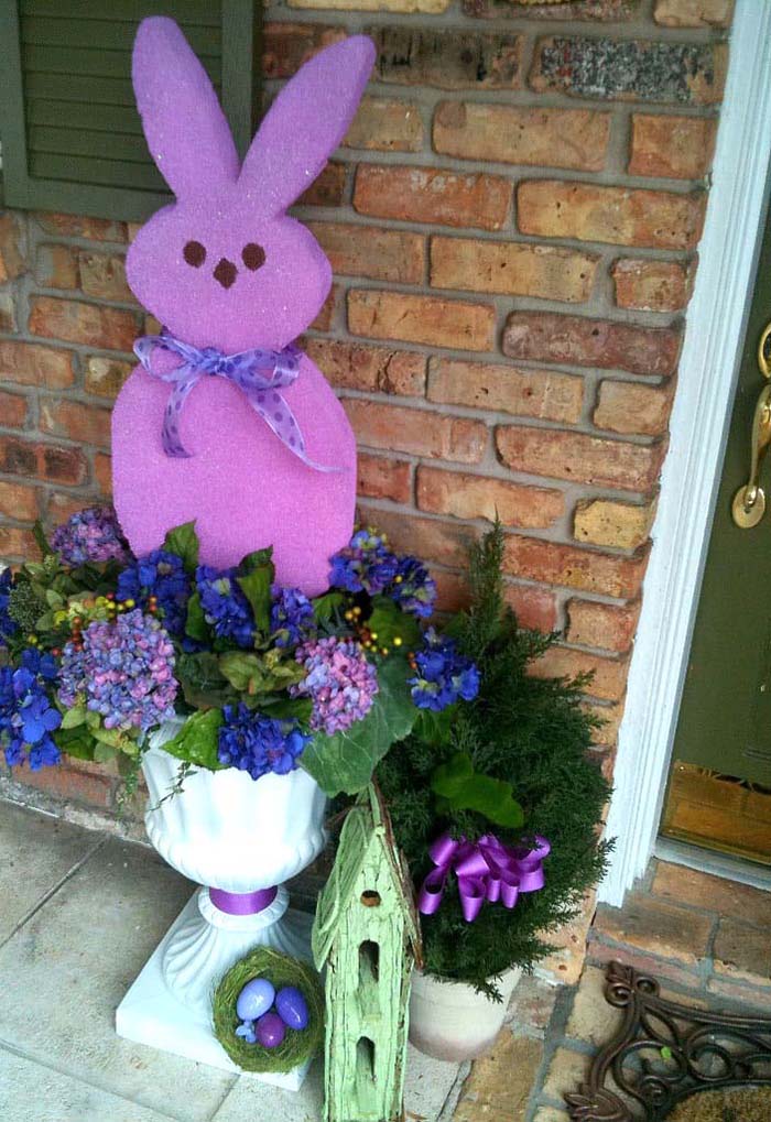 Giant Peeps #easter #diy #porch #decor #decorhomeideas