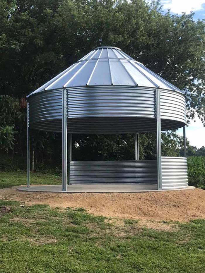 Grain Bin Gazebo Concrete Foundation