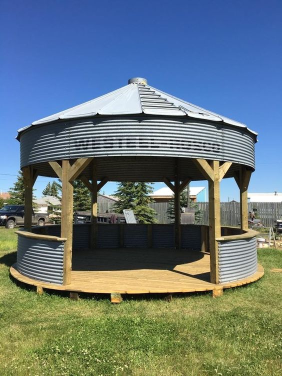 DIY Grain Silo Gazebo