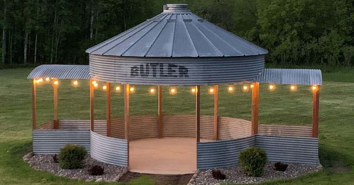 Grain Silo Turned Into Gazebo Fb