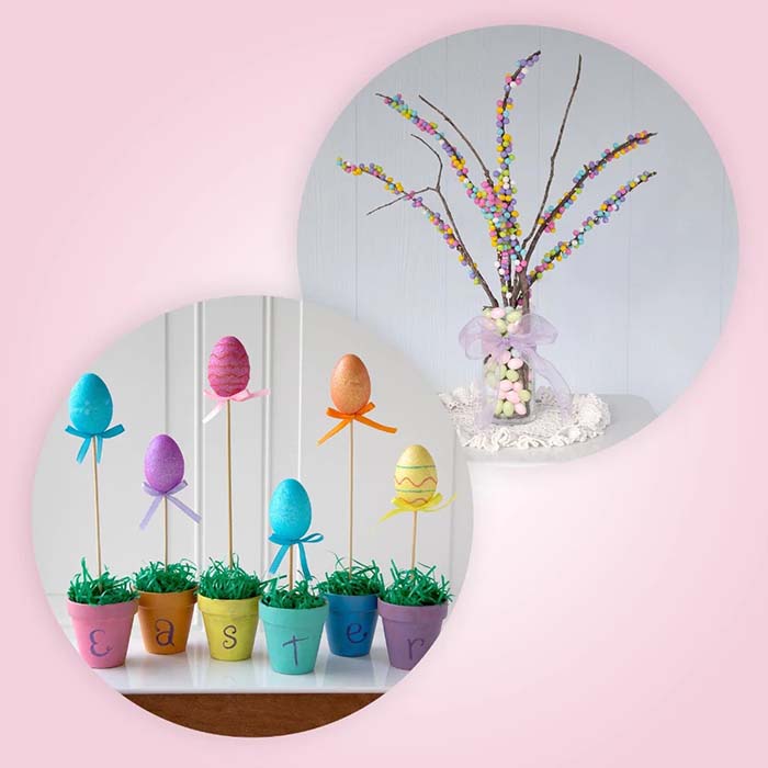 Growing Easter Eggs #easter #diy #cheap #decor #decorhomeideas