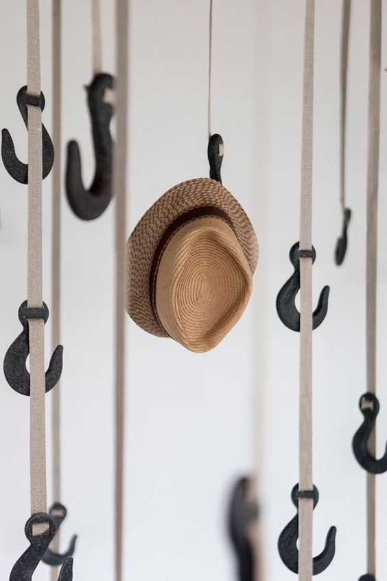 Hanging Hat Rack Hooks #hatrack #diy #organizer #decorhomeideas