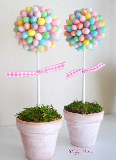 Jelly Bean Topiary #easter #diy #dollarstore #crafts #decorhomeideas