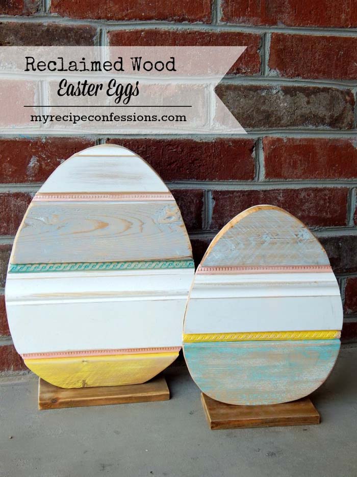 Reclaimed Wood Easter Egg #easter #diy #cheap #decor #decorhomeideas