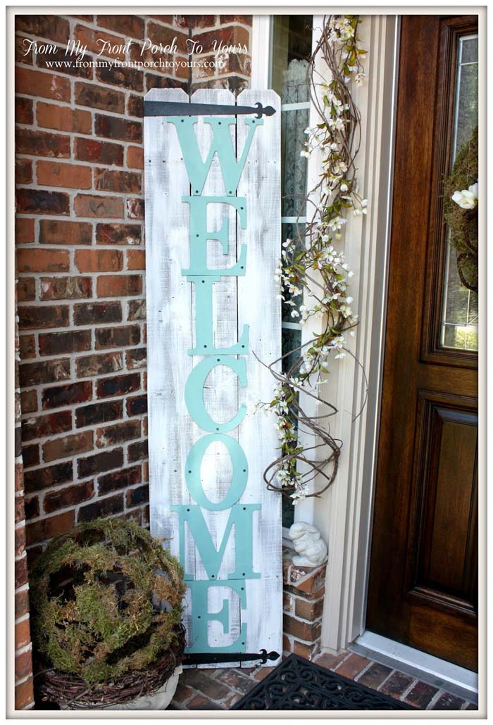 Spring Porch Sign #easter #diy #wood #crafts #decorhomeideas