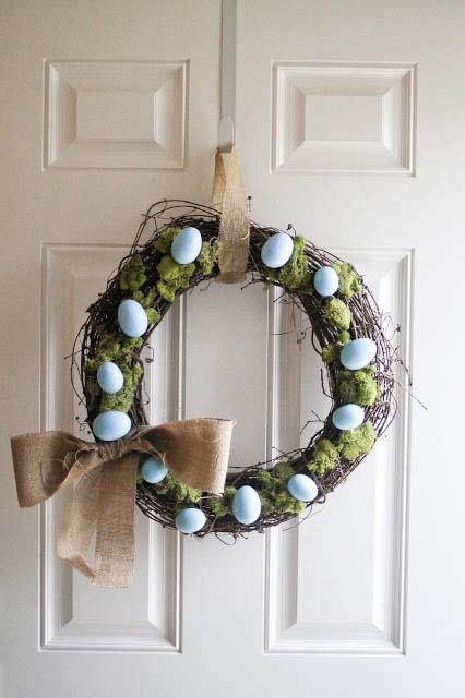 Spring Wreath #easter #diy #porch #decor #decorhomeideas