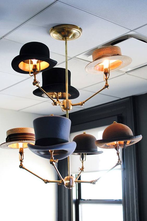 Steampunk Hat Stand #hatrack #diy #organizer #decorhomeideas