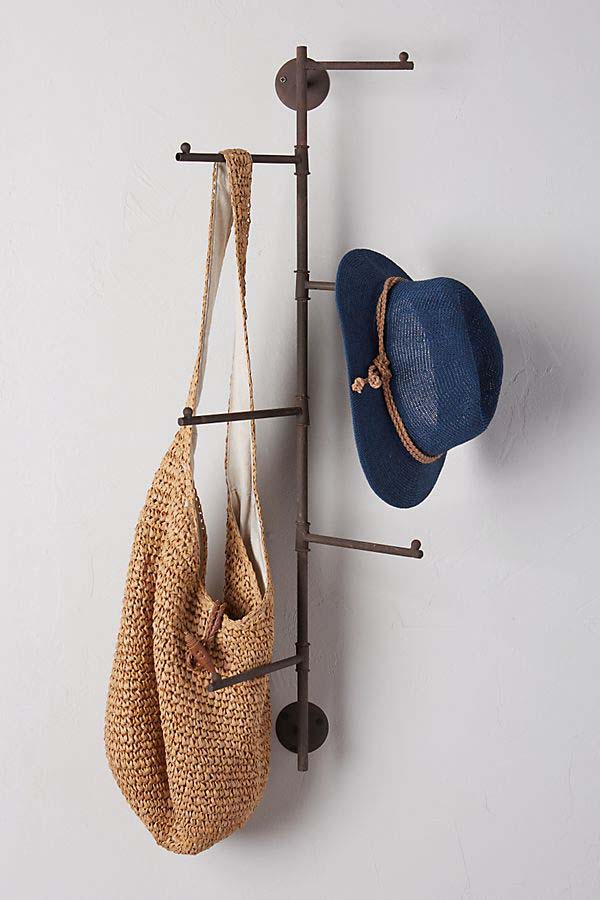 Swivel Hanging Hat and Bag Rack #hatrack #diy #organizer #decorhomeideas