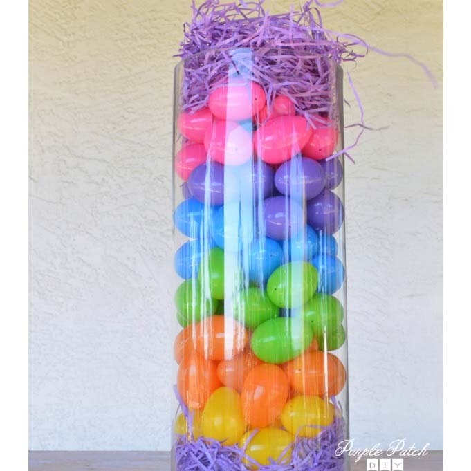 Tall Easter Egg Vase #easter #diy #cheap #decor #decorhomeideas