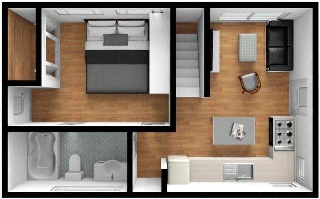 Tine Houseboat Floorplan