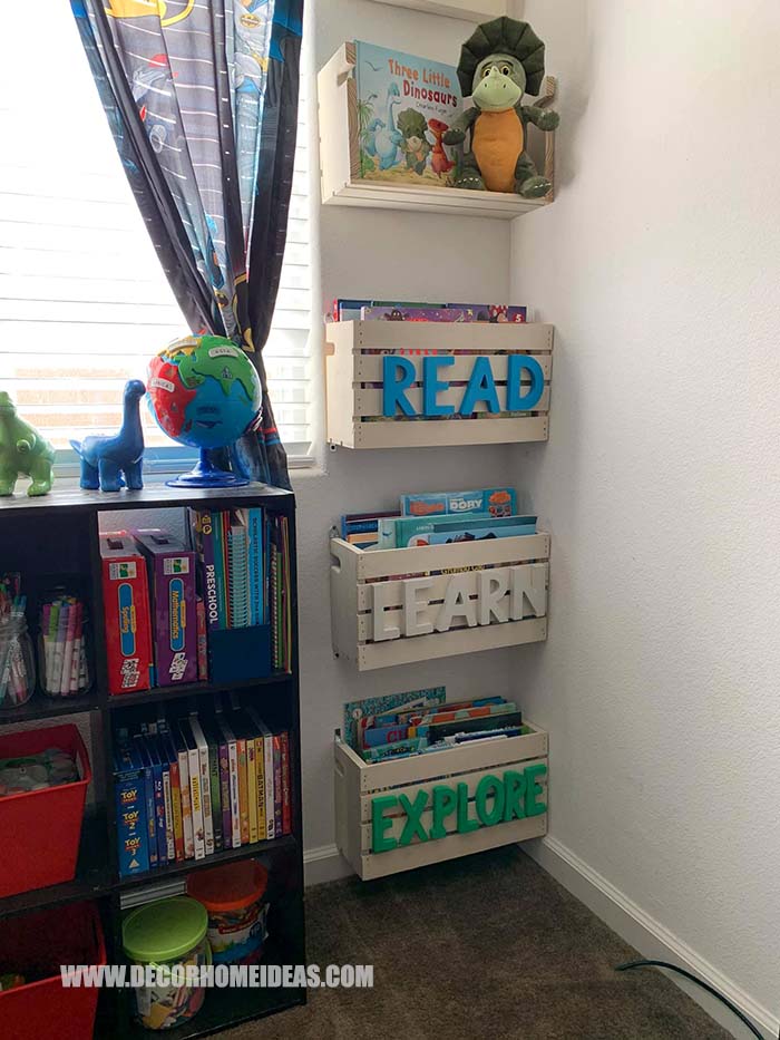 Toy Storage From Crates #toystorage #crates #diy #decorhomeideas