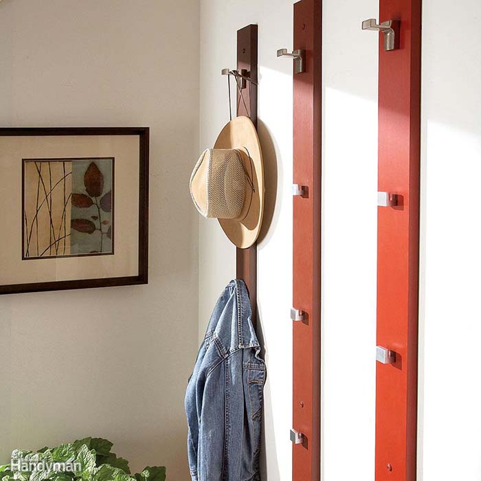 Vertical Hat Rack Plans #hatrack #diy #organizer #decorhomeideas