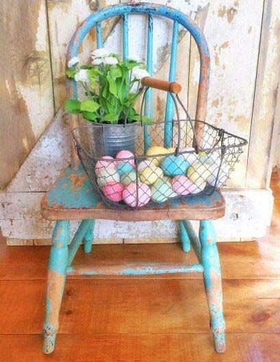 Vintage Easter Eggs #easter #diy #porch #decor #decorhomeideas